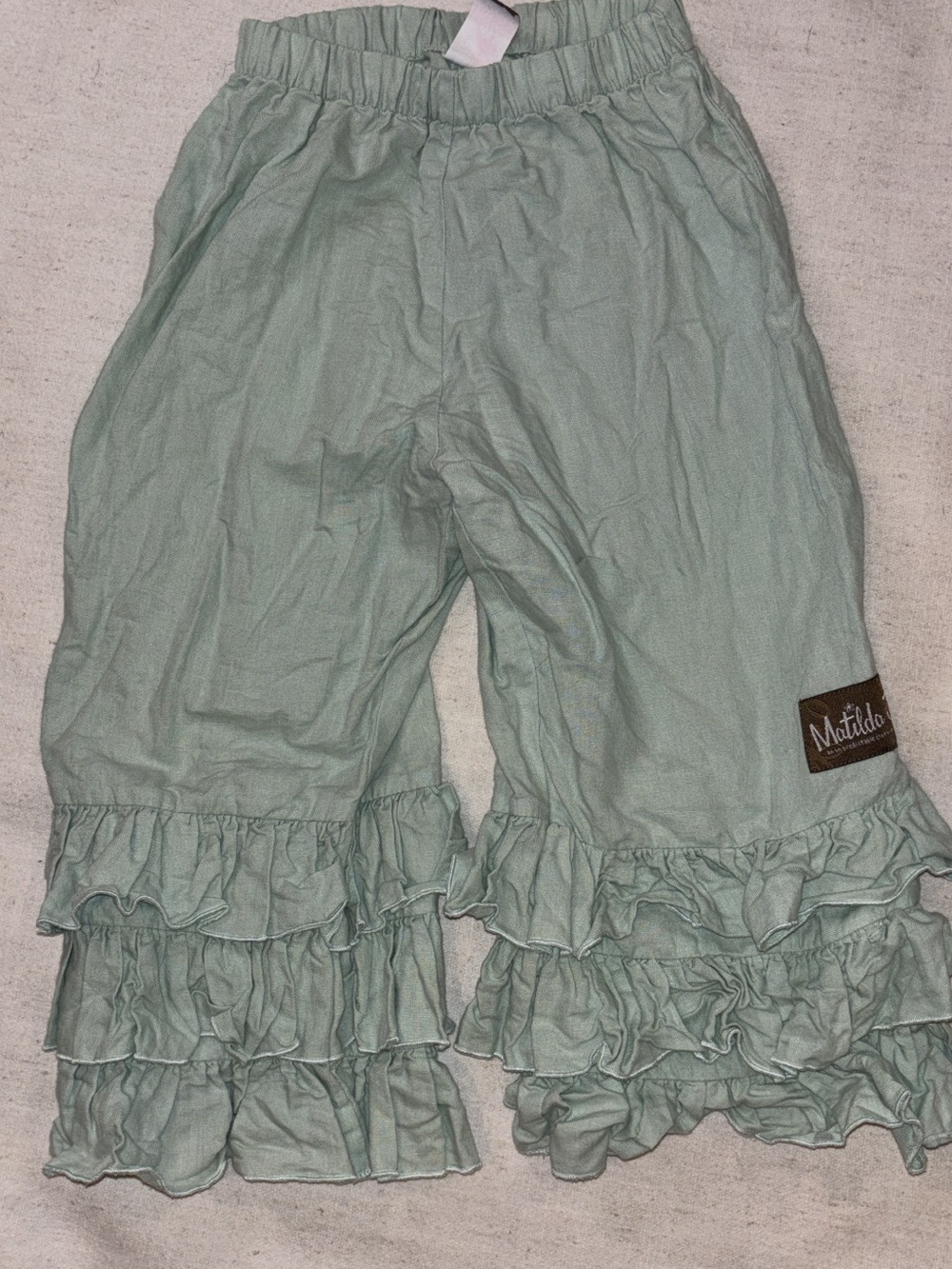 Matilda Jane Soft Mint Ruffle Capri Pant